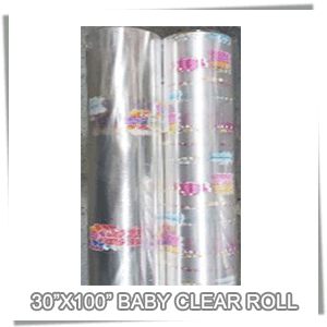 (CLEAR-BABY)[Gift Wrap] 30\"X100\" Baby Clear Roll Gift Wrap