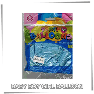 (SSPB-PRINT)[Printed Balloons] Baby Boy / Girl Balloon