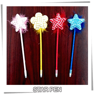 (SSPEN-S09)<br>Assorted Color Star Pen#09