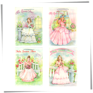 (S870101)<br>[Glaseado] QuinceaÃ±era DiseÃ±o #A